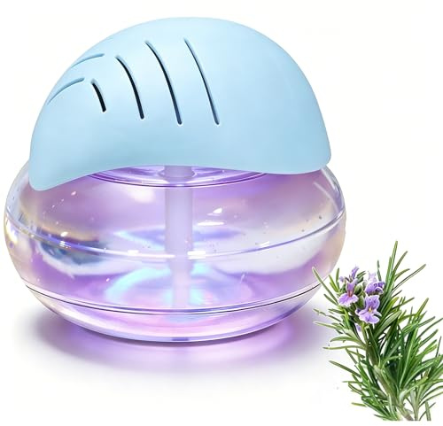 Air Filter Aroma Diffuser Ioniser - Water Air Purifier with Ioniser & Colour Changing Led Light, Portable Room Aroma Diffuser, Quiet Air Purifier Air Cleaner for Bedroom, Blue