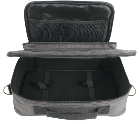 Sac de transport compatible avec les pédales multi-effets pour guitare Boss ME-80 / GT-1000 / GX-100 / ME-90, sac de rangement pour pédalier avec compartiment pour câbles, paquet multi-effet portatil
