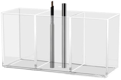 Generico Förvaring av sminkborstar, 3-korts kapacitet akryl makeup
