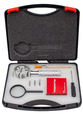 Toplionace QFH Testeur D'adhérence à Hachures Rotatives 3-en-1 Kits de Testeur D'adhérence à Coupe Transversale Traceur de Film de Peinture avec Lames 1mm/2mm/3mm (CNC0311)