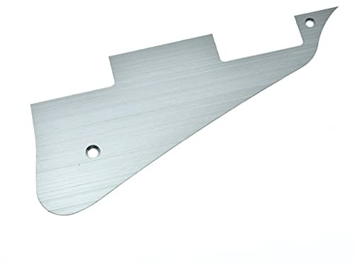 KAISH Schlagbrett für LP Gitarre, Metall, Aluminium, eloxiert, modernes Design, passend für USA Gibson Les Paul, Silber