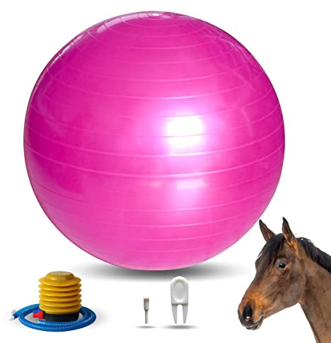 RideFound 17 Inch Horse Play Balls Anti-Burst Herding Ball for Horse Mega Equine Ball for Play Training Horses Soccer Balls