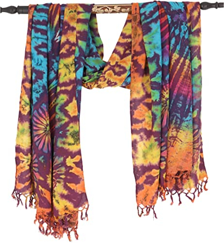 GURU SHOP Batik Sarong, Wandbehang, Strandtuch, Wickelrock, Design Sarongkleid - Lila, Herren/Damen, Synthetisch