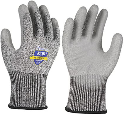 Uonlytech 2 Pairs Labor Protection Cutting Gloves Table Saw Connector Labor Protection Glove Anti-cutting Glove Slash Gloves Hand Equipment Work High-strength Polyethylene Material