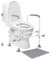 Toilet Safety Rail, Toilet Handles for Elderly Toilet Safety Frame with Adjustable Height and Anti-Slip mat Handrail Toilet Bars Toilet Rails for Elderly and Disabled Fit Most Toilets (200kg)