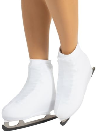 CALZITALY Skates Cover, Rollschuhe und Schlittschuhe Überzieher, Hautfarbe, Karamell, Schwarz, Schuhgröße 28-42, 70 DEN, Made in Italy (38-42, Weiß)