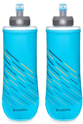 HydraPak SoftFlask Speed 500ml 2-Pack - Compressible Soft Flask Water Bottle, Perfect Fit for Hydration Vests and Running Packs with Easy Open Cap (500ml/17oz)