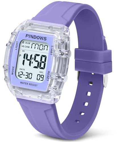 Donna Orologio per Donna Adolescenti Orologio sportivo Digitale Orologi Studenti Orologi Impermeabili con Allarme Cronometro Conto Alla Rovescia Dual-Time Suoneria Oraria Funzione Alta Luminosità Luce