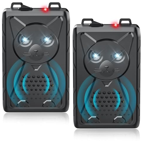 Ultrasonic Pest & Rodent Mouse Squirrels Repellent, 2 Pack Plug-in Electronic Rat Bat Bug Spider Repeller, Battery Operated Deterrent Control Mice for Car Engines, Replace Mouse Traps Indoor, Outdoor