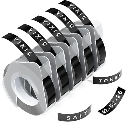 Vixic 9mm Embossing Tape for Embossing Label Makers