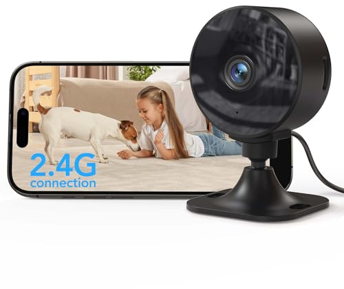 GNCC GC3 Indoor Camera House Security, 1080P CCTV Camera for Pet, Black