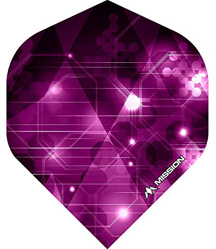Mission Astral dartflyg – 100 mikron – standard Rosa 5 sets (15)