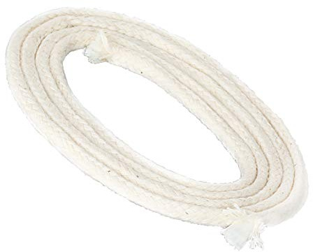 Nklaus 10 meter veke med glasfiber veke rund Ø 6mm för smältande ljus spritlampa oljelampa för renad lampolja paraffinolja trädgårdsbrännare paraffinlampa 1259