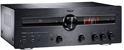 Magnat MA 900, robuster Stereo Hybrid-Verstärker mit hochwertiger Aluminium-Front und hoher Ausgangsleistung für perfekten Stereoklang (Black)