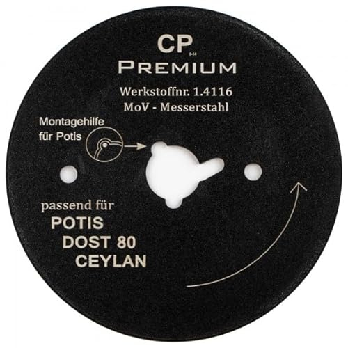 Gastronics Kreismesser Universal - 80mm, glatt - mit Antihaftbeschichtung - Dönermesser aus Edelstahl in Premium Qualität