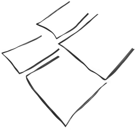 Headerbs Fönsterlister tätningslist 6815260011 Gummidörrremslistbyte för FZJ80 FJ80 1991 till 1997
