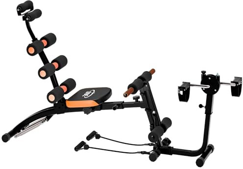 Smbcgdm Multifunktions-Hantelbänke für Krafttraining Ab Workout Equipment Ab Machine Ab Workout Benches for Home Gym Ab Crunch Machine Ab Exercise Equipment for Total Body Fitness Schwarz