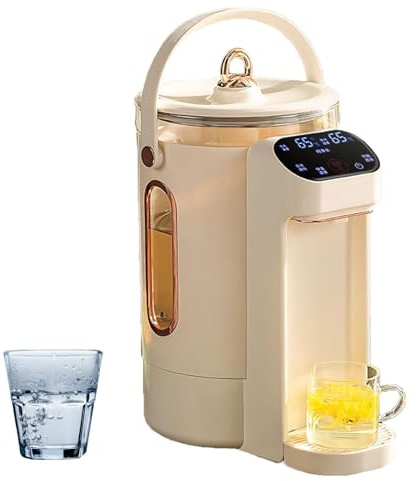 Distributeur d'eau instantanée à Filtre Chaud et Froid, Petit Distributeur d'eau instantanée de Bureau, 8 Niveaux de contrôle du Volume d'eau, capacité de 4 L, contrôle de la température de 45 à 95 ℃