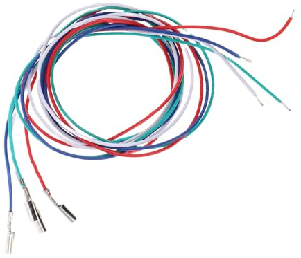 MUSISALY Cavi di Collegamento Stereo per Testina Fonografica, 4 Pezzi Fili Colorati, Accessori per Giradischi e Fonografi, Adatti per Uso in Riparazioni e Configurazioni Audio