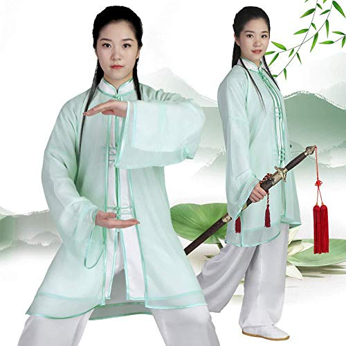 JTKDL Tai Chi Uniform Frauen Training Kleidung Kung Fu Kleidung Wushu Anzug Qi Gong Kleidung Kampfkunst Wing Chun Kleidung,A-XL