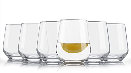 Set of 6 Tumbler Glasses 400ml for All Beverages | Water Drinking Glasses