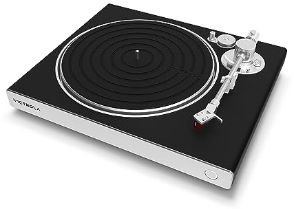 Victrola VPT-2500-BSL Carbon Bluetooth Hi-Res Audio Turntable (Black/Silver)