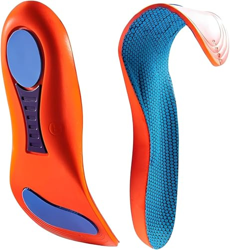 Plantar Fasciitis Support Insoles, Orthotic Arch Support Insoles for Flat Feet Insoles for Heel, Heel Pain-Orthopedic Insoles for Women & Men (Small (38-40))