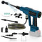 Akku Hochdruckreiniger kompatibel mit Makita 18V Akku, 340W 4-Gang Bürstenloser Druckreinigerpistole mit 5m Schlauch, 6-in-1 Düse, Filter, Schaumkrug, Rotierender Düse, Reinigungsbürste (ohne Akku)