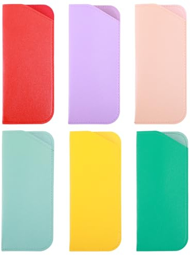 oruola 6 custodia per occhiali, morbida, impermeabile, piatta, custodia per occhiali, da donna, morbida, portatile, custodia per occhiali da sole (multicolore)