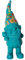Pommerntraum ® | GartenDeko WohnDeko Dekorationsfigur Zwerg Gartenzwerg Pop-Art-Zwerg (Blau - 30 cm)