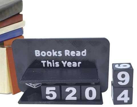 Compteur de livres imprimé, affichage des objectifs de lecture, compteur de livres lu cette année, panneau décoratif pour lecteurs, maison, dortoir, salon, bibliothèque, cadeau de chevet, pour homme