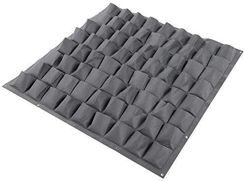Akozon Borsa da Giardino per Fioriera Verticale con 72 Tasche - Borse per Coltivazione di Piante in Feltro per Interni Fragole e Verdure -, Prato e Giardino/Giardinaggio e Cura del Prato