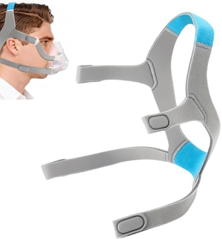 Cpap pannband ersättning för Airfit F20/Airtouch F20 pannband, justerbar ersättning av maskremmen för Resmed Airfit F20, tvättbar unisex mjuk bekväm Cpap-maskband (endast huvudband)