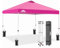 EAGLE PEAK 3mx3m Pop-up Pavillion, Wasserdicht Faltpavillon Gartenzelt Markt Festival Sonnenschutz, mit Tragetasche mit Rollen (Rosa)