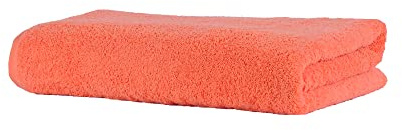 LA HAMMAM 40” × 80” Oversized Bath Sheet Towels for Bathroom, Hotel, Spa, Pool, College Dorm | Super Soft, Quick Dry and Absorbent 100% Turkish Cotton Extra Large Jumbo Bath Sheets Towel - Coral