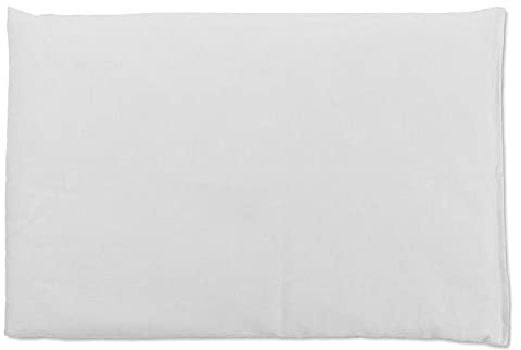 GIRAFFENLAND Rapssamenkissen 30 x 20 cm, schneeweiß - Als Wärmekissen & Kältekissen - Körnerkissen für Mikrowelle und Backofen - Rapskissen, 30x20cm