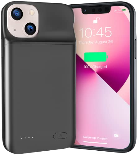 NEWDERY Akku Hülle für iPhone 12 Mini / 13 Mini, 4700mAh Portable Ladeschutzhülle, Extended Battery Ladegerät Fall für iPhone 12 Mini für iPhone 13 Mini (5.4 Zoll)