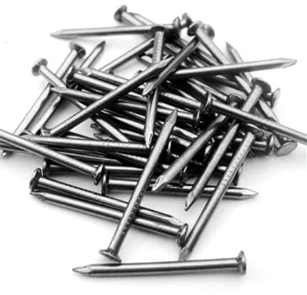 TERF® Lot de 30 clous ronds en fil de fer de haute qualité 100 mm pour bois doux et dur, matériaux en bois, menuiserie, meubles, travaux manuels, construction et usage général