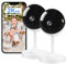 owltron 2K Indoor Camera 2 Pack, 2.4GHz Home Security Cameras for Baby & Elder, Motion Detection, Night Vision, 2-Way Talk WiFi Camera, Baby Monitor Works with APP & Alexa