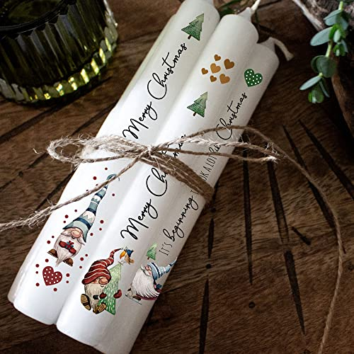 ilka parey wandtattoo-welt Kerzensticker Kerzentattoo Kerzentattoos Tattoofolie Weihnachten Advent Adventskerzen für Kerzen oder Keramik A4 Bogen DIY Stickerbogen kst25