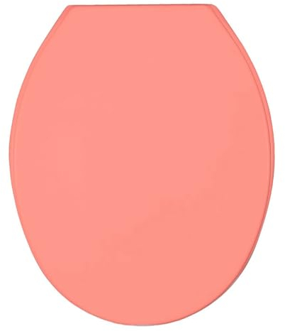 Thermoplast WC Toiletten Sitz Cetona Rosa mit Fix-Clip 35,5 x 44,5 cm Toilettendeckel Toilettensitz Brille