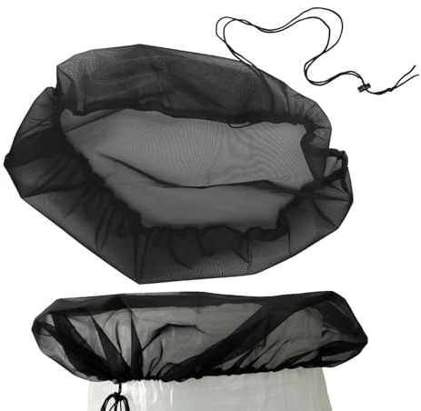 Kuxiptin Regentonnendeckel, Regentonne, Regentonne, Wetterfestes Regentonnennetz 39 Zoll, Siebfilter für Regentonne feinmaschig, verhindert Schmutz von