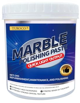 Turoco Marble Polishing Paste – Surface Repair Compound for Countertops, Showers & Floors – Scratch & Dullness Remover, Restores Shine on Quartz, Travertine & Natural Stone – 2.2LB