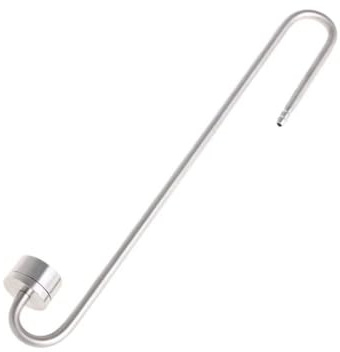 Sistema atomizador de dióxido, difusor de oxígeno de acuario en forma de U de acero inoxidable, difusor de CO2 para peceras, plantas de acuario, agua, hierba (taza pequeña de 25 cm)