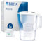 BRITA Aluna Water Filter Jug White (2.4L) incl. 1x MAXTRA PRO All-in-1 cartridge - fridge-fitting jug with LED - now in sustainable Smart Box packaging