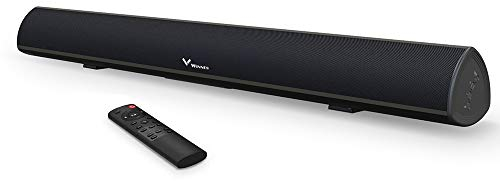 TV Soundbar mit Integriertem Subwoofer, 28Zoll Surround Sound Lautsprecher mit Fernbedienung, 60W Bluetooth 5.0 DSP Soundbox mit RCA, USB, Optical, AUX, inklusive Montagehalterung, für Fernseher, PC