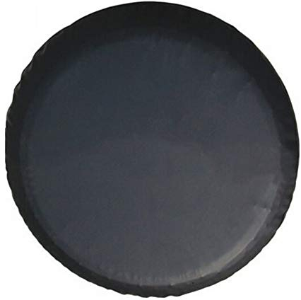 ihreesy Auto Reifentasche,Universal PVC PU Leder Wasserdichte Reifen Radabdeckung Reserveradhülle Staubdichte Rad Felgenabdeckung Schwarz Ersatzrad Reifen Abdeckung Protector,16 Zoll