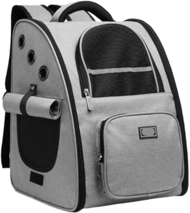 Haustier Tasche Haustier Rucksack Katzenrucksack Haustier-Rucksack-Tragetasche Für Katzen, Große Wander-Reisetasche, Kleine Hunde-Tragetasche, Erweiterbare Katzen-Tragetasche Hunderucksack Katzentasch