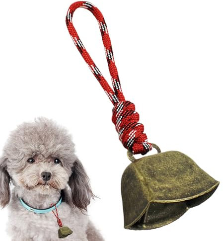 Cow Bell per Pascolo, Campanello di scagliatura di pecore,Vintage Clear Sound Copper Cow Cow Mucche con cordino | Decorazioni retrò per bovini di agnello