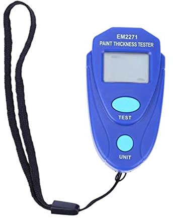Paint Meter Paint Thickness Meter with LCD Display Portable Size Gauge Auto Digital Calibration Data Hold Coating Tool for Metal Mil for Epoxy